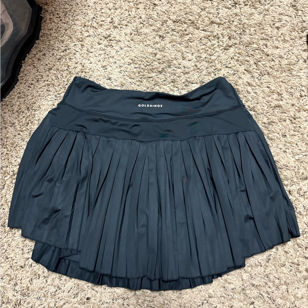 Gold hinge tennis skirt